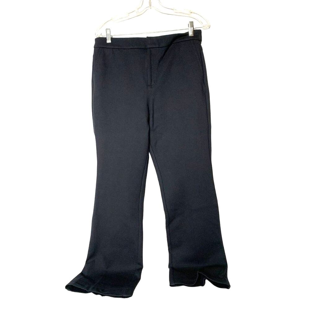 Soft Surroundings Slacks 10P Black High Rise Heavy Weight Stretch Pockets